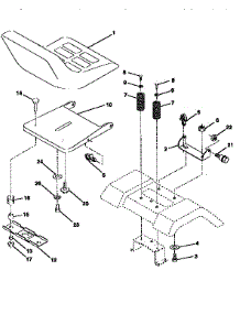Seat Assembly parts for Craftsman Front-Engine Lawn Tractor 917259030 from AppliancePartsPros.com
