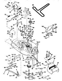 Mower Deck parts for Craftsman Front-Engine Lawn Tractor 917259030 from AppliancePartsPros.com