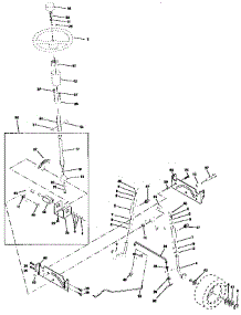Steering Assembly parts for Craftsman Front-Engine Lawn Tractor 917259031 from AppliancePartsPros.com