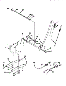 Mower Lift parts for Craftsman Front-Engine Lawn Tractor 917259031 from AppliancePartsPros.com