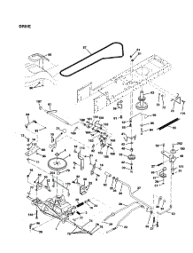 Drive parts for Craftsman Front-Engine Lawn Tractor 917259071 from AppliancePartsPros.com