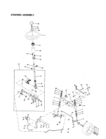 Steering Assembly parts for Craftsman Front-Engine Lawn Tractor 917259071 from AppliancePartsPros.com