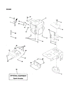 Engine parts for Craftsman Front-Engine Lawn Tractor 917259071 from AppliancePartsPros.com