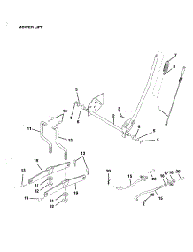 Mower Lift parts for Craftsman Front-Engine Lawn Tractor 917259071 from AppliancePartsPros.com