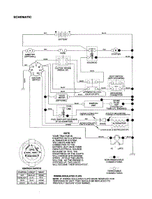 Schematic parts for Craftsman Front-Engine Lawn Tractor 917259071 from AppliancePartsPros.com