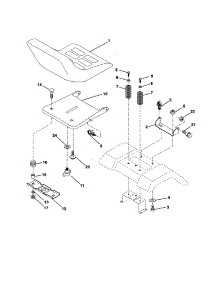 Seat Assembly parts for Craftsman Front-Engine Lawn Tractor 917259080 from AppliancePartsPros.com