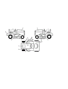 Deca;S parts for Craftsman Front-Engine Lawn Tractor 917259080 from AppliancePartsPros.com