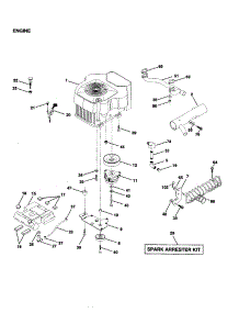 Engine parts for Craftsman Front-Engine Lawn Tractor 917259090 from AppliancePartsPros.com