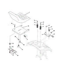 Seat Assembly parts for Craftsman Front-Engine Lawn Tractor 917259110 from AppliancePartsPros.com