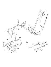Mower Lift parts for Craftsman Front-Engine Lawn Tractor 917259110 from AppliancePartsPros.com