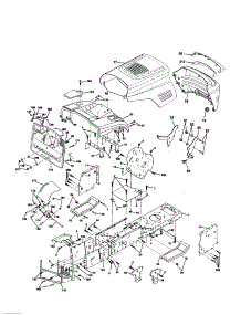 Chassis And Enclosures parts for Craftsman Front-Engine Lawn Tractor 917259120 from AppliancePartsPros.com