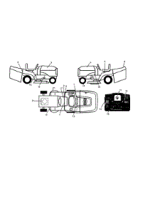 Decals parts for Craftsman Front-Engine Lawn Tractor 917259120 from AppliancePartsPros.com