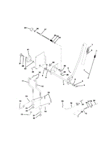 Mower Lift parts for Craftsman Front-Engine Lawn Tractor 917259121 from AppliancePartsPros.com