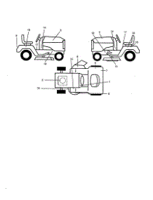 Decals parts for Craftsman Front-Engine Lawn Tractor 917259140 from AppliancePartsPros.com