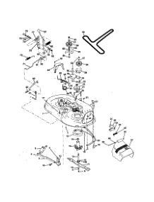 Mower Deck parts for Craftsman Front-Engine Lawn Tractor 917259140 from AppliancePartsPros.com