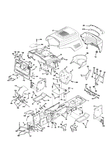 Chassis And Enclosures parts for Craftsman Front-Engine Lawn Tractor 917259150 from AppliancePartsPros.com