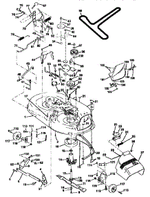 Mower Deck parts for Craftsman Front-Engine Lawn Tractor 917259160 from AppliancePartsPros.com