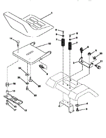 Seat Assembly parts for Craftsman Front-Engine Lawn Tractor 917259160 from AppliancePartsPros.com