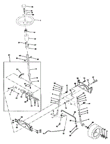 Steering Assembly parts for Craftsman Front-Engine Lawn Tractor 917259161 from AppliancePartsPros.com