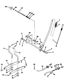 Mower Lift parts for Craftsman Front-Engine Lawn Tractor 917259161 from AppliancePartsPros.com