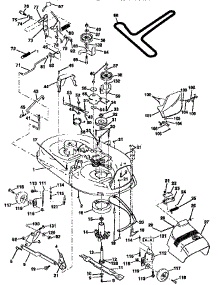 Mower Deck parts for Craftsman Front-Engine Lawn Tractor 917259161 from AppliancePartsPros.com