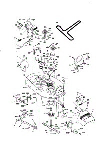 Mower Deck parts for Craftsman Front-Engine Lawn Tractor 917259162 from AppliancePartsPros.com