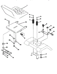 Seat Assembly parts for Craftsman Front-Engine Lawn Tractor 917259170 from AppliancePartsPros.com