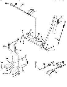 Mower Lift parts for Craftsman Front-Engine Lawn Tractor 917259170 from AppliancePartsPros.com