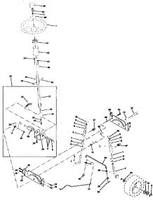 Steering Assembly parts for Craftsman Front-Engine Lawn Tractor 917259171 from AppliancePartsPros.com