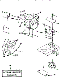 Engine parts for Craftsman Front-Engine Lawn Tractor 917259171 from AppliancePartsPros.com