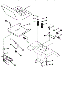 Seat Assembly parts for Craftsman Front-Engine Lawn Tractor 917259171 from AppliancePartsPros.com