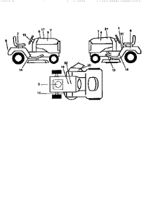 Decals parts for Craftsman Front-Engine Lawn Tractor 917259171 from AppliancePartsPros.com