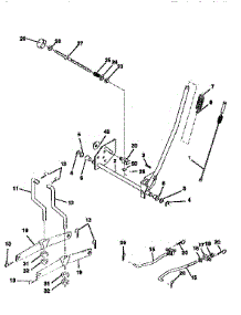 Mower Lift parts for Craftsman Front-Engine Lawn Tractor 917259171 from AppliancePartsPros.com