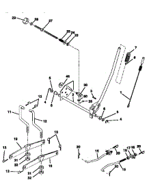 Mower Lift parts for Craftsman Front-Engine Lawn Tractor 917259172 from AppliancePartsPros.com