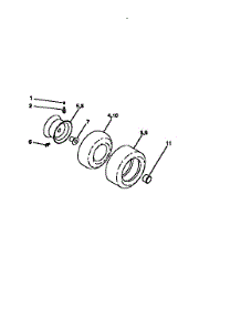 Wheels And Tires parts for Craftsman Front-Engine Lawn Tractor 917259172 from AppliancePartsPros.com