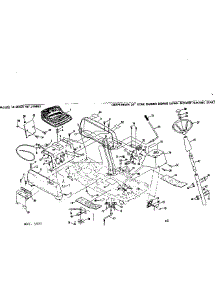 Steering Assembly And Seat parts for Craftsman Front-Engine Lawn Tractor 917259180 from AppliancePartsPros.com