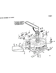 Mower Deck parts for Craftsman Front-Engine Lawn Tractor 917259180 from AppliancePartsPros.com