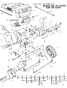 10X Garden Tractor / Hood, Grill & Front Axle parts for Craftsman Chainsaw 91725920 from AppliancePartsPros.com