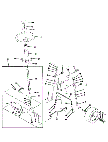 Steering Assembly parts for Craftsman Front-Engine Lawn Tractor 917259280 from AppliancePartsPros.com