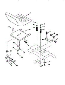 Seat Assembly parts for Craftsman Front-Engine Lawn Tractor 917259290 from AppliancePartsPros.com