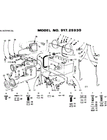 12 Garden Tractor / Electrical parts for Craftsman Chainsaw 91725930 from AppliancePartsPros.com