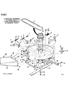 Mower Deck parts for Craftsman Front-Engine Lawn Tractor 917259320 from AppliancePartsPros.com