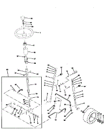 Steering Assembly parts for Craftsman Front-Engine Lawn Tractor 917259330 from AppliancePartsPros.com