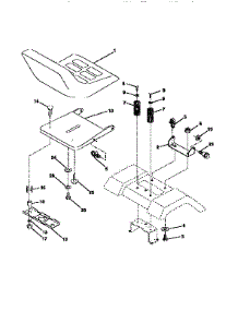 Seat Assembly parts for Craftsman Front-Engine Lawn Tractor 917259330 from AppliancePartsPros.com