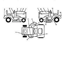 Decals parts for Craftsman Front-Engine Lawn Tractor 917259330 from AppliancePartsPros.com