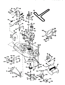 Mower Deck parts for Craftsman Front-Engine Lawn Tractor 917259330 from AppliancePartsPros.com
