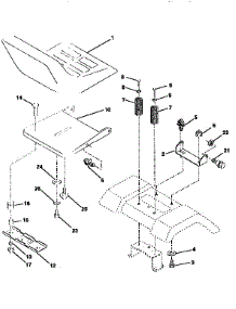 Seat Assembly parts for Craftsman Front-Engine Lawn Tractor 917259331 from AppliancePartsPros.com