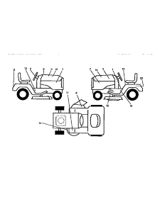 Decals parts for Craftsman Front-Engine Lawn Tractor 917259331 from AppliancePartsPros.com