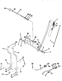 Mower Lift parts for Craftsman Front-Engine Lawn Tractor 917259331 from AppliancePartsPros.com
