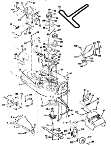 Mower Deck parts for Craftsman Front-Engine Lawn Tractor 917259331 from AppliancePartsPros.com